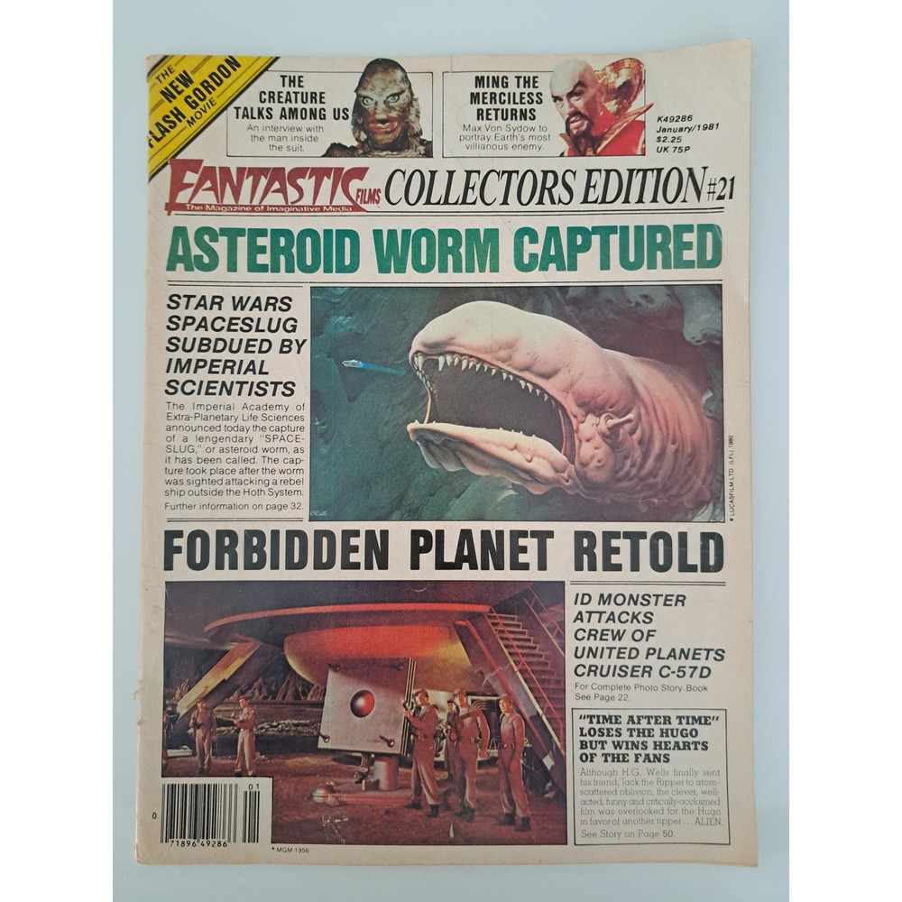 Fantastic Films Magazine #21 Jan 1981 Star Wars Forbidden Planet Creature TSR Ad
